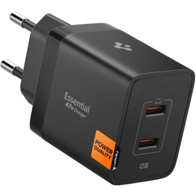 Ładowarka sieciowa SPIGEN Essential EE472EU 47W Czarny ładowarka do telefonu USB-C