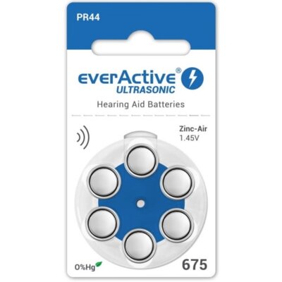 3 x Baterie PR44 EVERACTIVE Ultrasonic 675 (6 szt.)