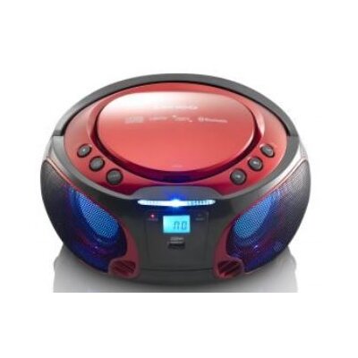 Radioodtwarzacz LENCO SCD-550RD Czerwony