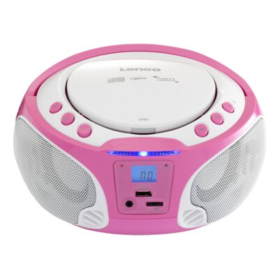 Radioodtwarzacz LENCO SCD-650 PK Różowy