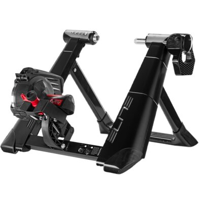 Trenażer rowerowy ELITE Novo Smart Interaktywny + mata, podstawka i szybkozamykacz