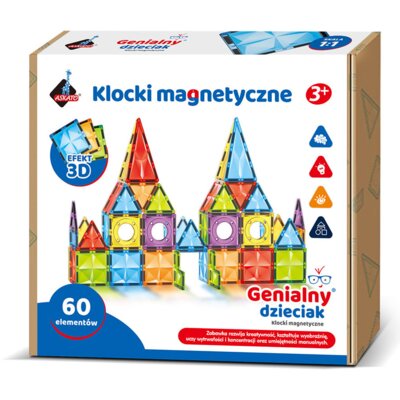 Klocki magnetyczne ASKATO Genialny dzieciak 127705