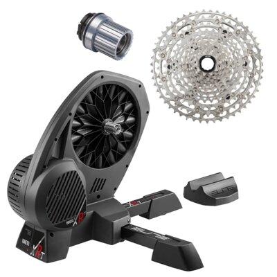 Trenażer rowerowy ELITE Direto XR-T EL0171013 Interaktywny + Kaseta zębatek SHIMANO Deore CS-M6100-12 + Bębenek kasety ELITE EL1014315