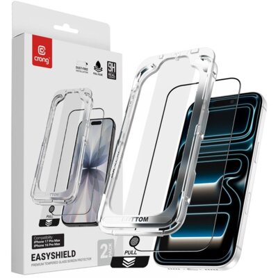 Szkło hartowane CRONG EasyShield do Apple iPhone 16 Pro Max/17 Pro Max (2 szt.)