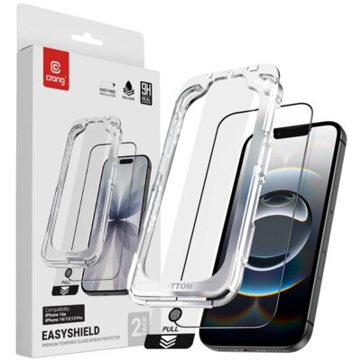 Szkło hartowane CRONG EasyShield do Apple iPhone 17e/16e/14/13/13 Pro (2 szt.)