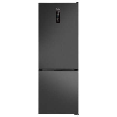 Lodówka AMICA FK370AX Prestige No Frost 200cm Czarny/Inox