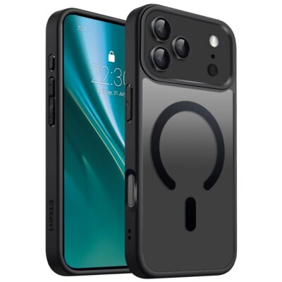 Etui ETTERI Matt Mag do Apple iPhone 17 Pro Max Czarny