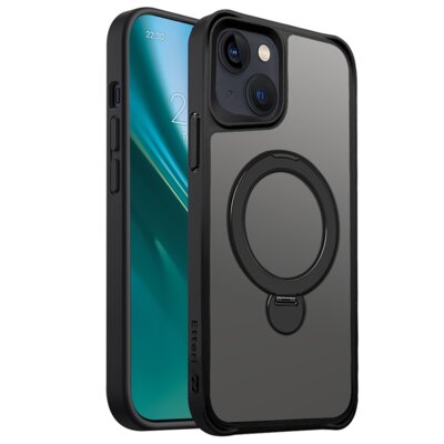 Etui ETTERI Matt Mag Ring do Apple iPhone 14 Czarny