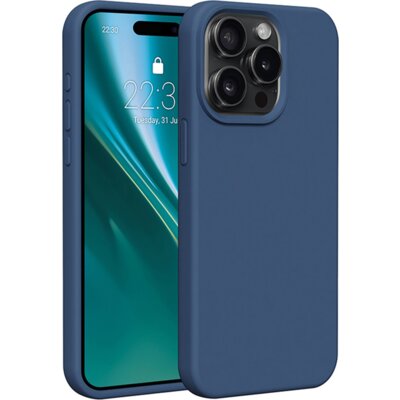 Etui ETTERI Silicone Case do Apple iPhone 12/12 Pro Ciemnoniebieski