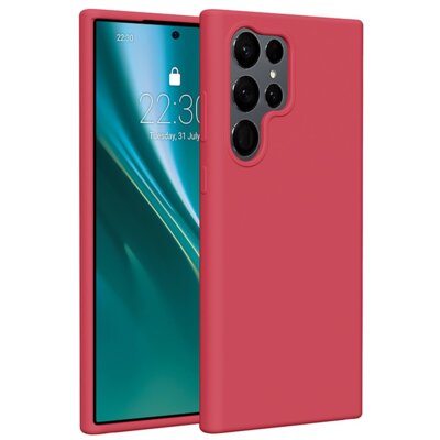 Etui ETTERI Silicone Case do Samsung Galaxy S23 Ultra Malinowy