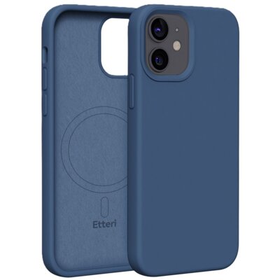 Etui ETTERI Silicone Mag do Apple iPhone 12/12 Pro Ciemnoniebieski