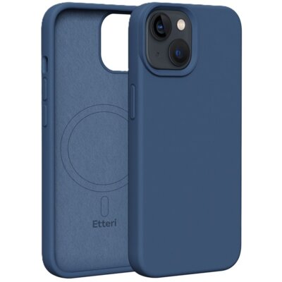 Etui ETTERI Silicone Mag do Apple iPhone 13 Ciemnoniebieski