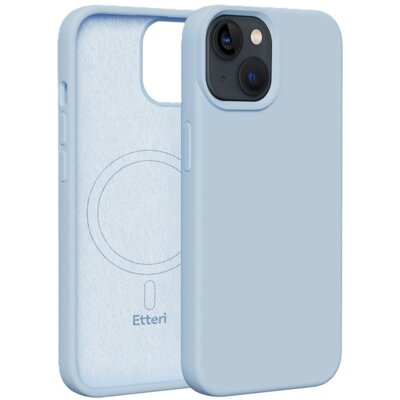 Etui ETTERI Silicone Mag do Apple iPhone 13 Jasnoniebieski