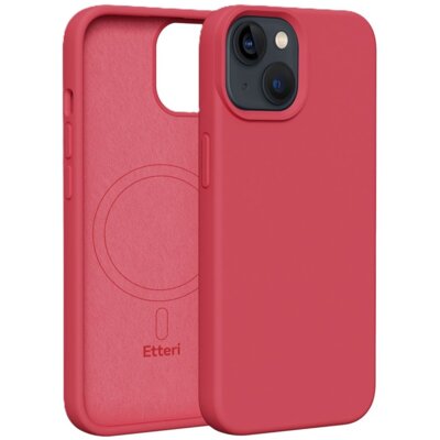 Etui ETTERI Silicone Mag do Apple iPhone 13 Malinowy