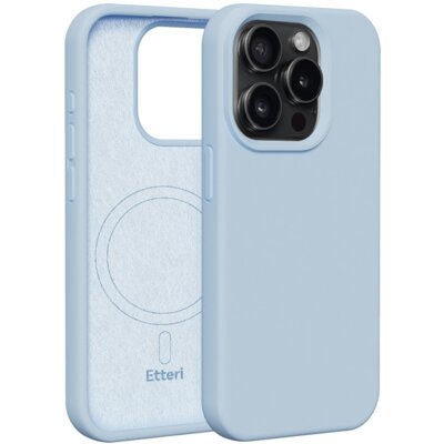 Etui ETTERI Silicone Mag do Apple iPhone 15 Pro Jasnoniebieski