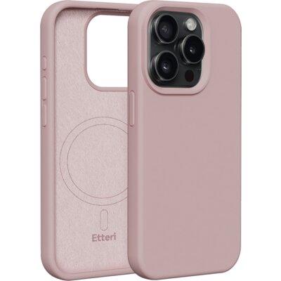 Etui ETTERI Silicone Mag do Apple iPhone 15 Pro Jasnoróżowy