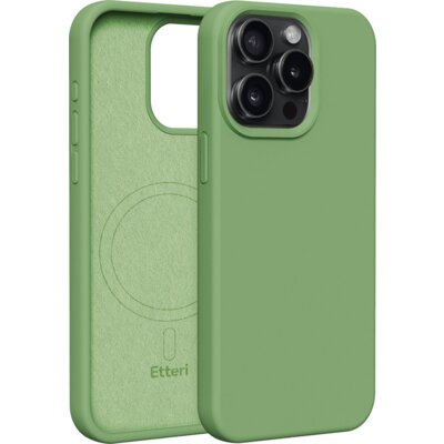 Etui ETTERI Silicone Mag do Apple iPhone 15 Pro Max Jasnozielony