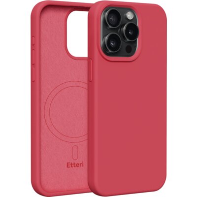 Etui ETTERI Silicone Mag do Apple iPhone 15 Pro Max Malinowy