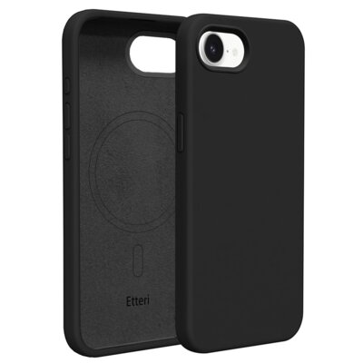 Etui ETTERI Silicone Mag do Apple iPhone 16e/17e Czarny