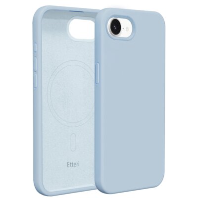 Etui ETTERI Silicone Mag do Apple iPhone 16e/17e Jasnoniebieski