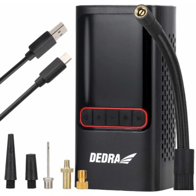 Pompka rowerowa elektryczna DEDRA DEPP011 z manometrem