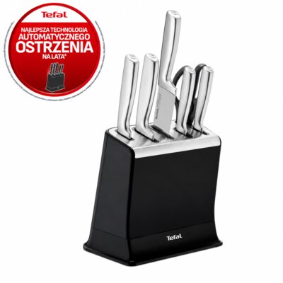Zestaw noży TEFAL EverSharp Pro K2977S44 (6 elementów) z wbudowaną ostrzałką