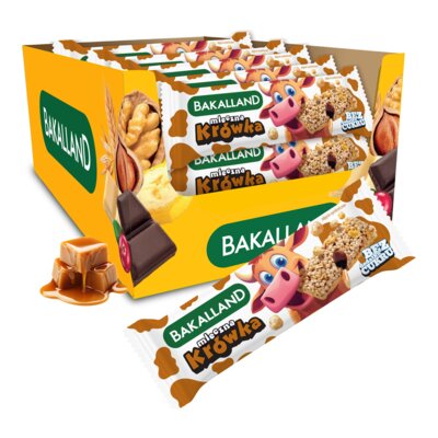 Baton BAKALLAND Mleczna krówka (30 x 25 g)