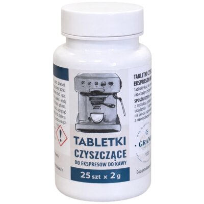 Tabletki czyszczące GRANO TOSTADO Uniwersalny (25 sztuk)