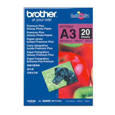 Papier fotograficzny BROTHER BP71GA3 20 arkuszy