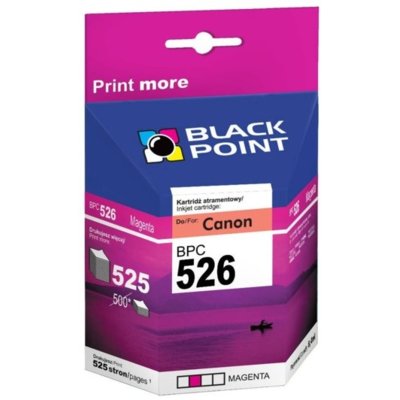 Obraz przedstawiający Tusz BLACK POINT do Canon CLI-526M Purpurowy 8 ml BPC526M