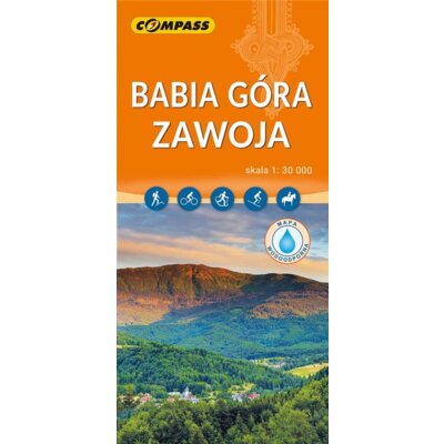 Zawoja. Babia Góra mapa laminowana skala 1 : 30 000 Praca zbiorowa