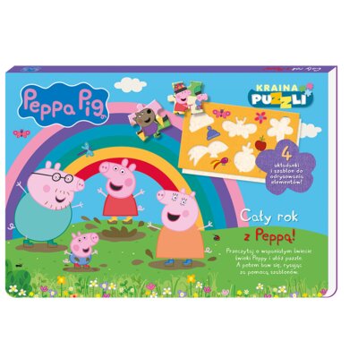 Peppa Pig. Kraina puzzli. Cały rok z Peppą Praca zbiorowa
