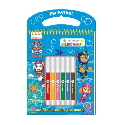 Psi Patrol. Ulubione kolorowanki 3. Kolorowa akcja pod wodą Praca zbiorowa