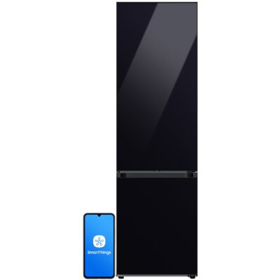 Lodówka SAMSUNG BESPOKE AI RB38C7B6D22 EF No Frost 203cm Czarne szkło