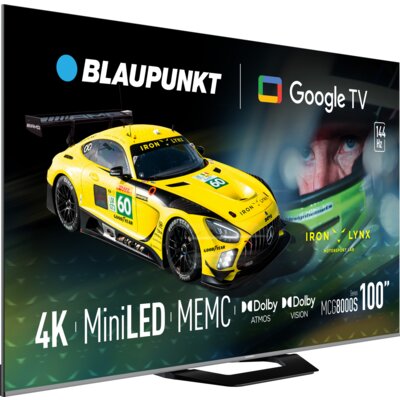 Telewizor BLAUPUNKT 100MCG8000S 100" MINILED 4K 144Hz VRR Google TV Dolby Atmos Dolby Vision HDMI 2.1