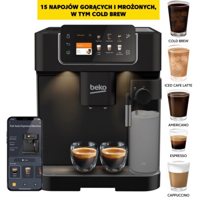 Ekspres BEKO CaffeExperto CEG7348B Kawa mrożona Czarny
