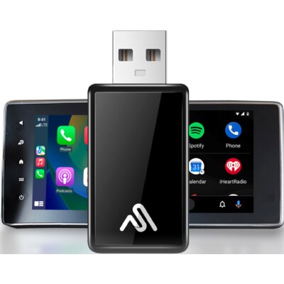 Adapter AUTOSKY WUA-8 Bezprzewodowy CarPlay Android Auto Czarny