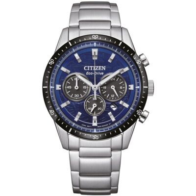 Zegarek CITIZEN Eco-Drive Modern Chrono CA4624-56L Srebrny
