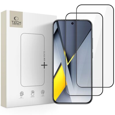 Szkło hartowane TECH-PROTECT Glass Fit+ do Xiaomi Poco F8 Pro Czarny (2 szt.)