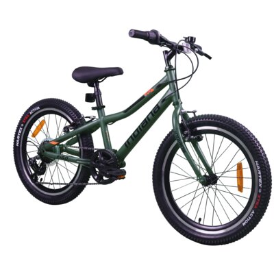 Rower dziecięcy INDIANA Figo 20 cali dla chłopca Oliwkowy