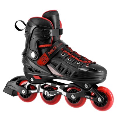 Łyżworolki NILS EXTREME Cypher NA18811A (rozmiar 39-43) Czarno-czerwony