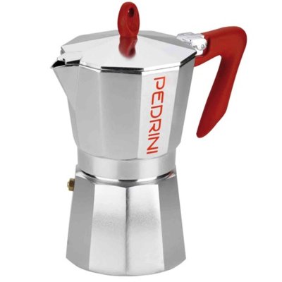 Kawiarka PEDRINI Kaffettiera 3 TZ Srebrny 120 ml