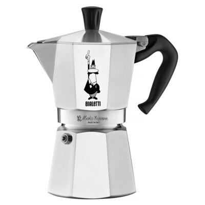 Kawiarka BIALETTI Moka Express 6 TZ Srebrno-czarny 270 ml