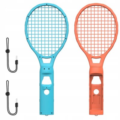 Rakieta tenisowa JYS JYS-NS2266 do Nintendo Switch 2 Pomarańczowo-niebieski (2 szt.)