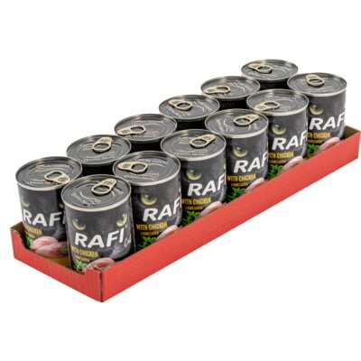 Karma dla kota RAFI Cat Adult z kurczakiem 12 x 400 g