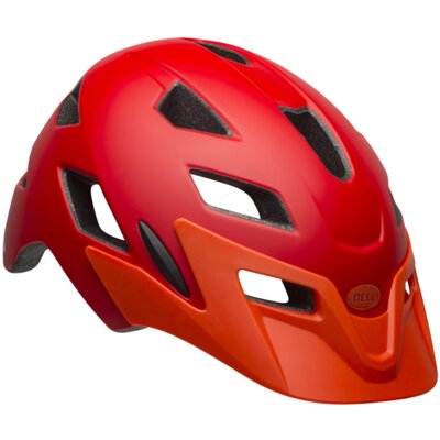 Kask rowerowy BELL Sidetrack Czerwono-pomarańczowy dla Dzieci (47-54 cm)
