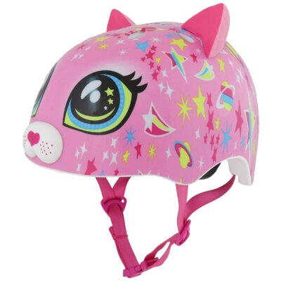 Kask rowerowy RASKULLZ Astro Cat Różowy dla Dzieci (rozmiar S)