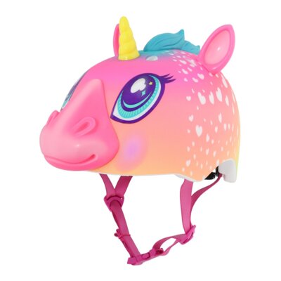 Kask rowerowy RASKULLZ Super Unicorn Wielokolorowy dla Dzieci (rozmiar S)