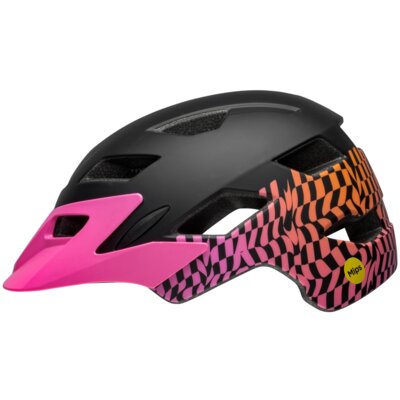 Kask rowerowy BELL Sidetrack Czarno-różowy dla Dzieci (rozmiar uniwersalny) MIPS