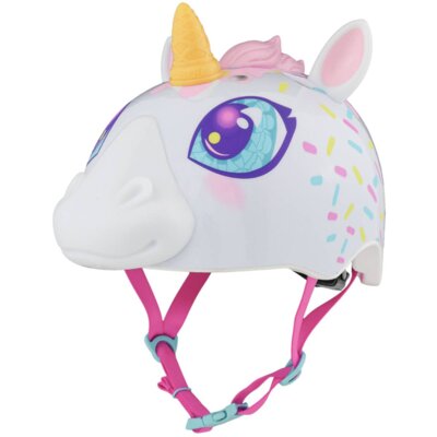 Kask rowerowy RASKULLZ Super Unicone Biały dla Dzieci (rozmiar S)